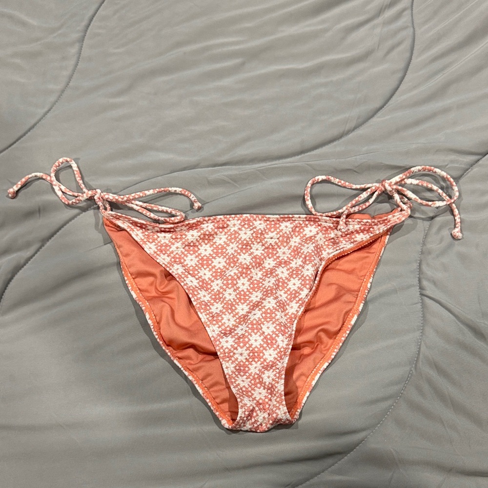 O'Neill Coral Pink Tie-Side Bikini Bottoms